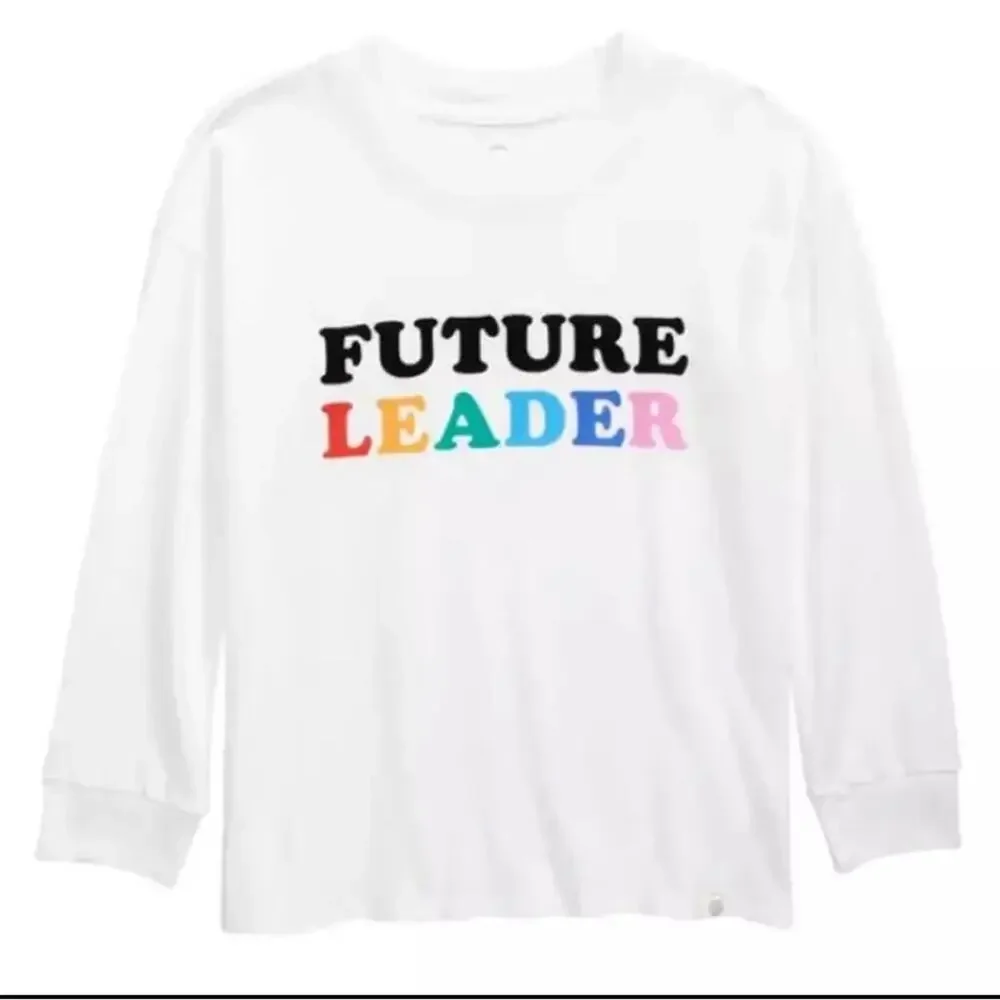 Treasure & Bond Kids' White Rainbow Future Leader Graphic Tee Size XL (14-16)
